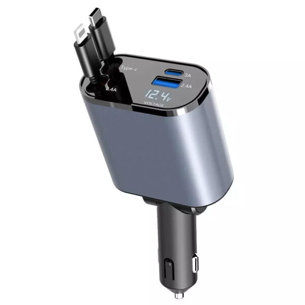 4 in 1 Retractable Car Charger