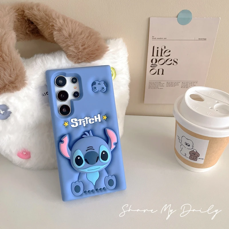 Cute Stitch 3D Case for Galaxy S Series - onlinemegasale.com