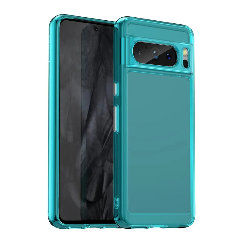 Transparent Shockproof Bumper Case For Google Pixel 8 Series - onlinemegasale.com