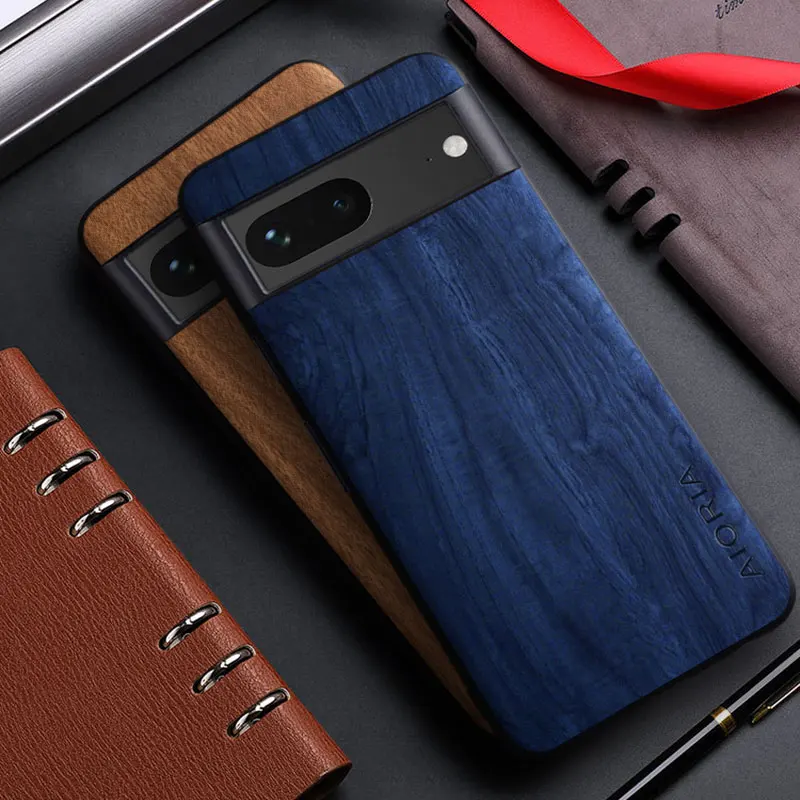 Bamboo Wood Pattern Leather Phone Case For Google Pixel 7 Pro - onlinemegasale.com