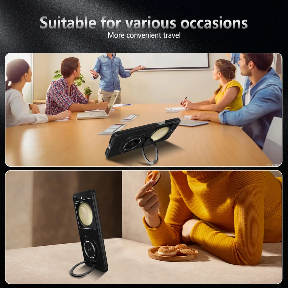 Full Protection Magnetic Case For Galaxy Z Flip Series - onlinemegasale.com