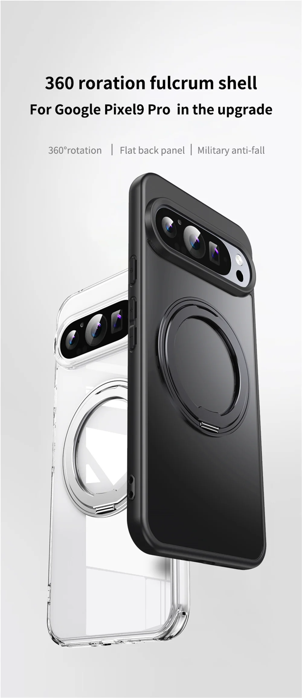 Shockproof Case with Magnetic Rotating Stand For Google Pixel 9 Series - onlinemegasale.com Shockproof Case with Magnetic Rotating Stand For Google Pixel 9 Series - onlinemegasale.com