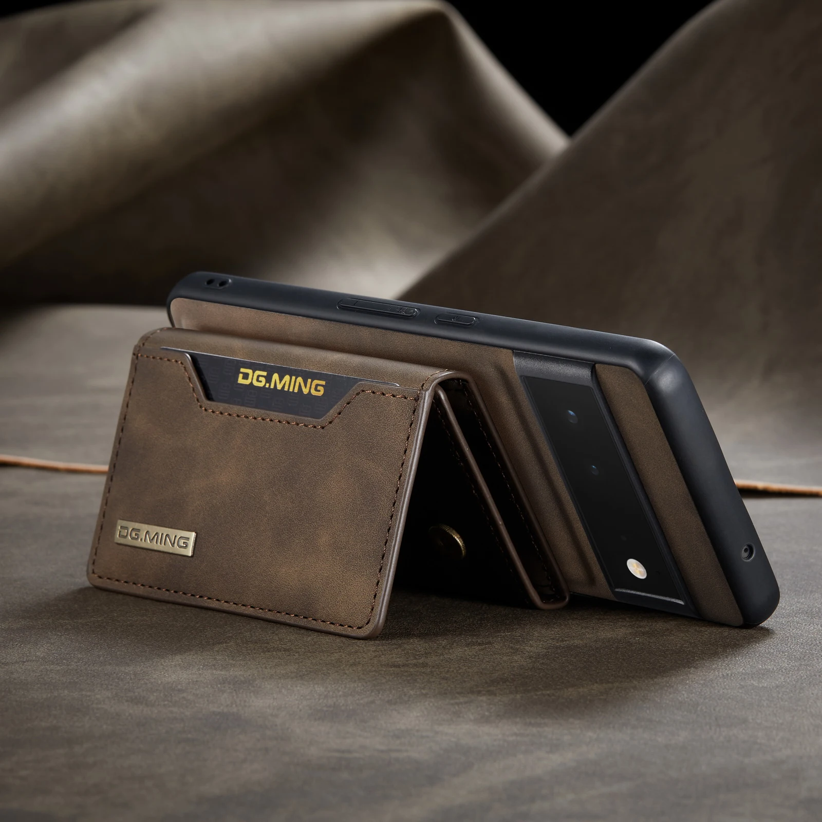 2 in 1 Detachable Leather Wallet Case For Google Pixel Phones - onlinemegasale.com