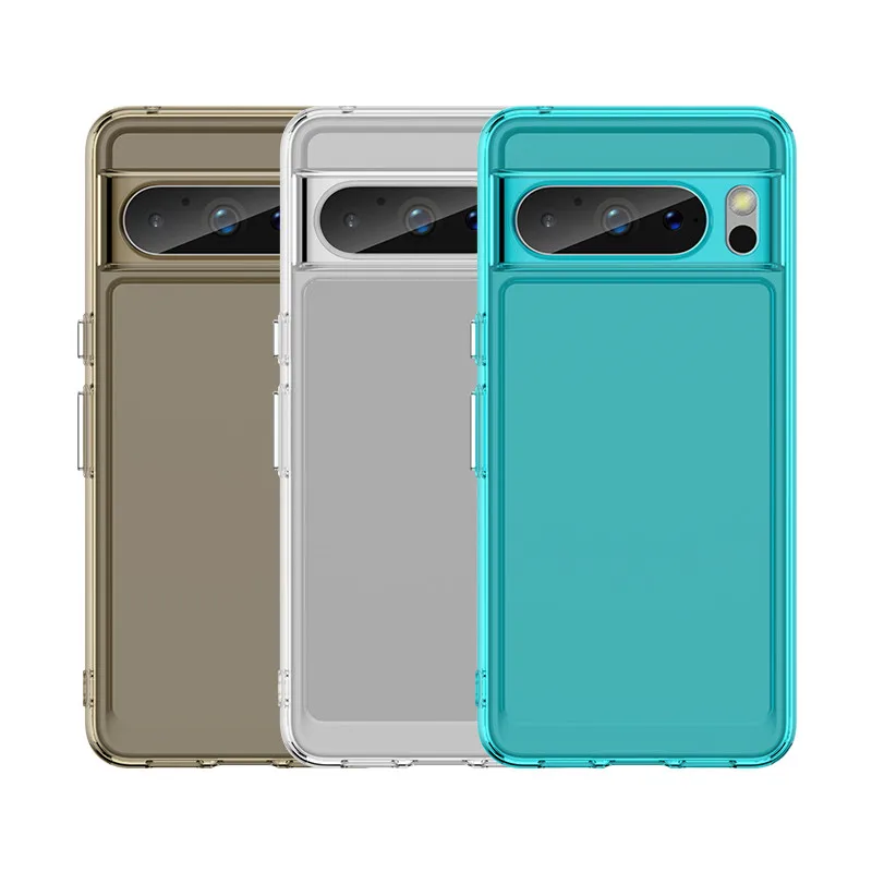 Transparent Shockproof Bumper Case For Google Pixel 8 Series - onlinemegasale.com