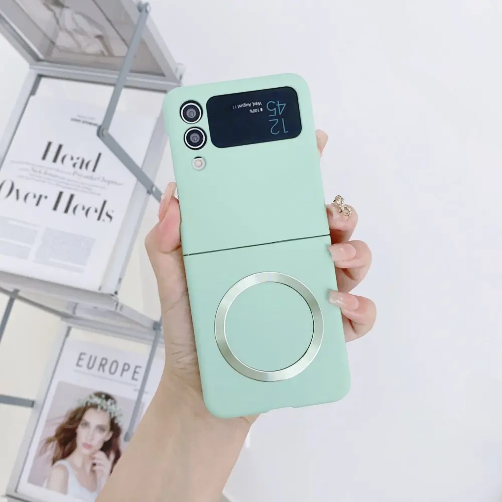 wireless charging magnetic case For Samsung Galaxy Z Flip - onlinemegasale.com
