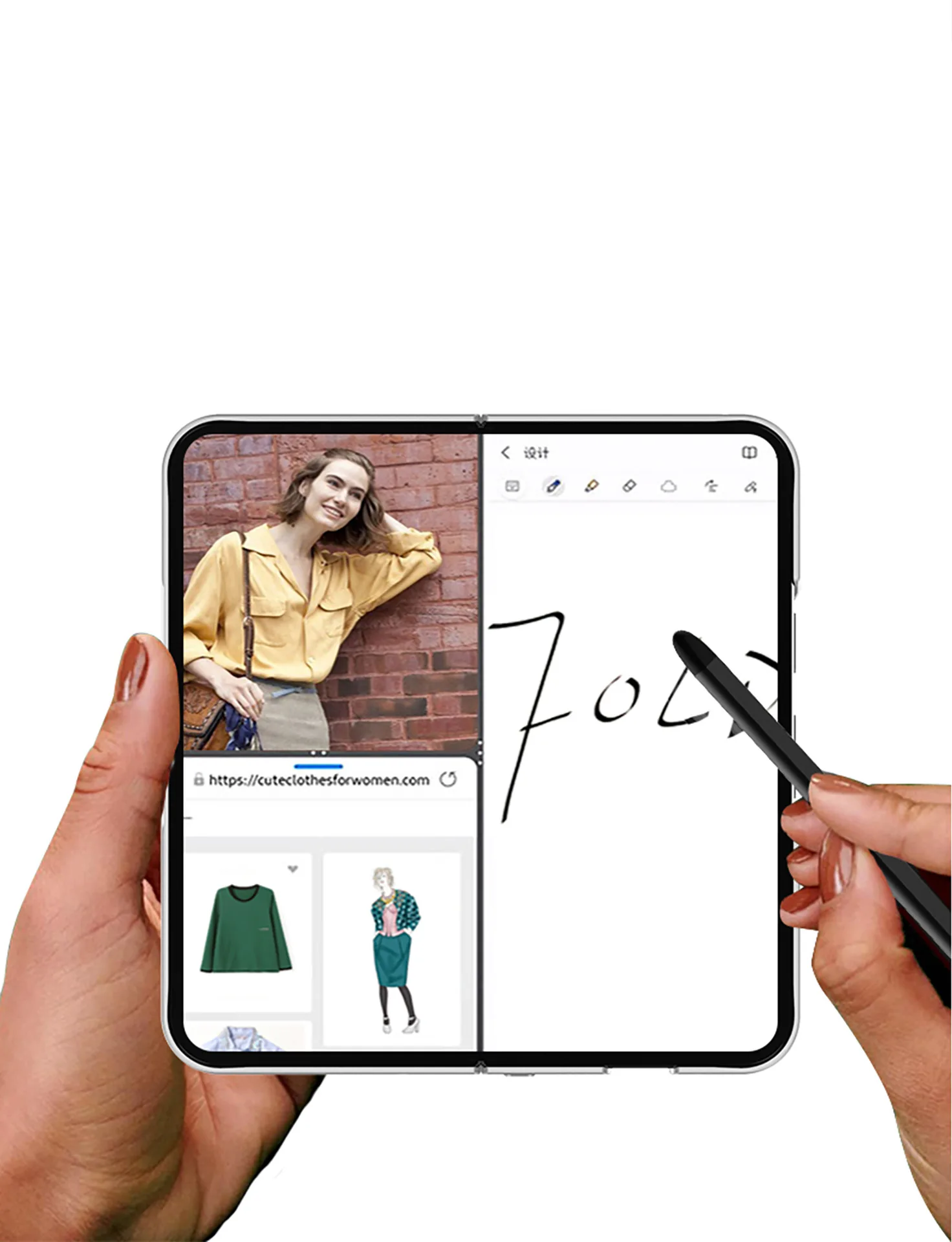 Full Protection Case with Pen Holder for Google Pixel 9 Pro Fold - onlinemegasale.com