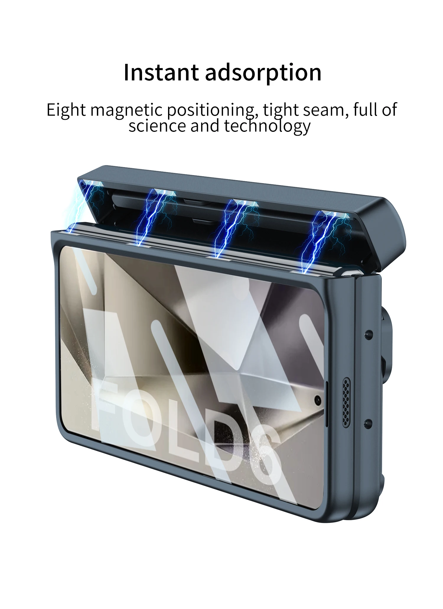 Full Protection Case with Pen Holder & Hinge Protection For Samsung Galaxy Z Fold 6 - onlinemegasale.com