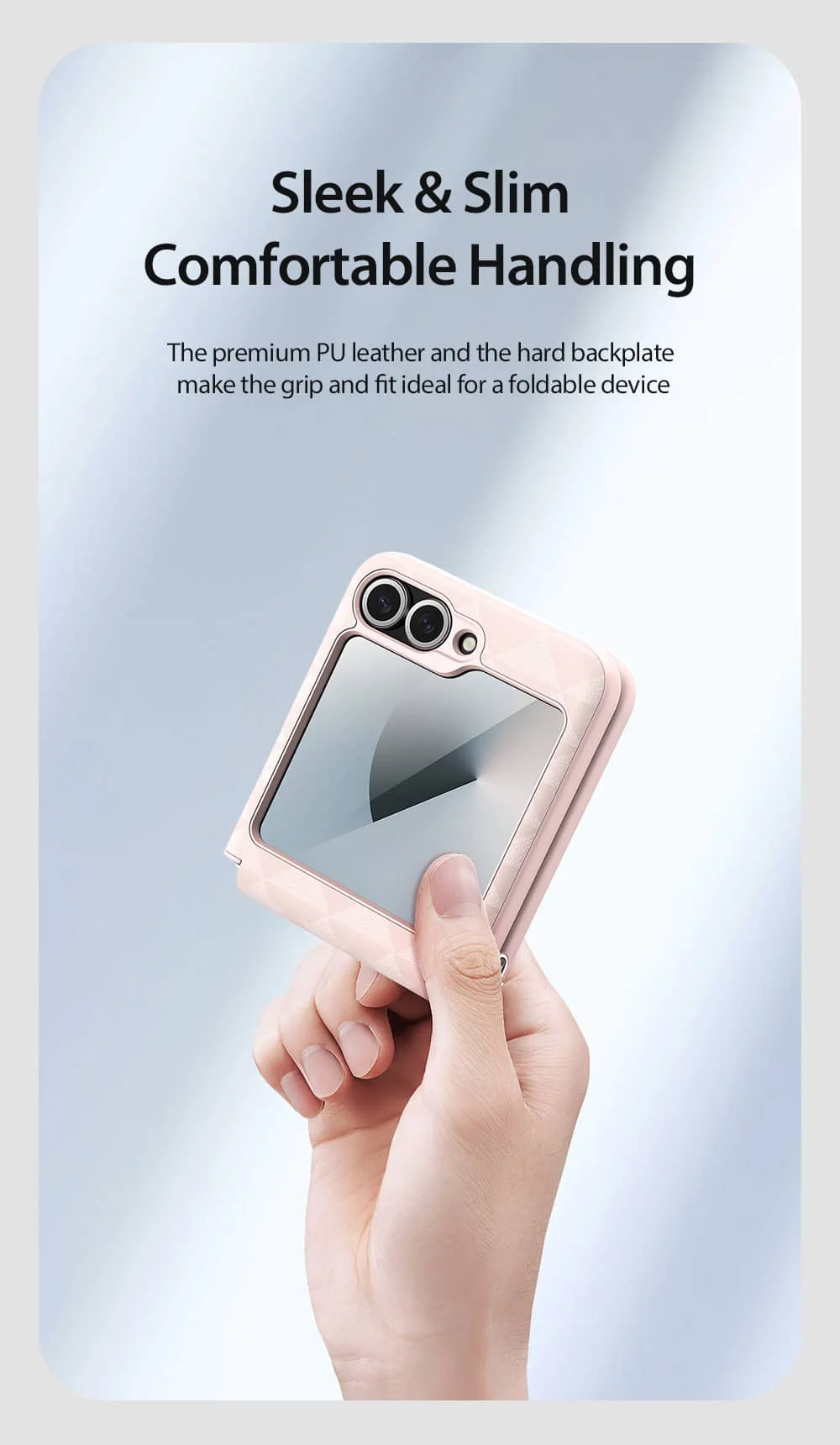 Leather Case with Hinge Protection for Z Flip 6 - onlinemegasale.com