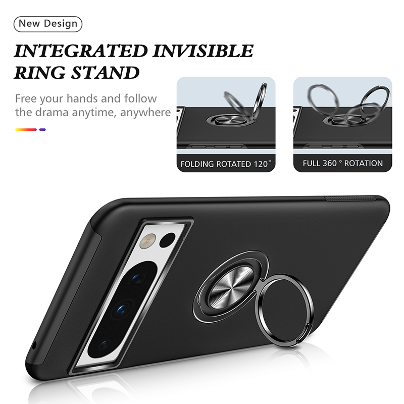 Armor Shockproof Case with Ring Stand For Google Pixel 8 Series - onlinemegasale.com