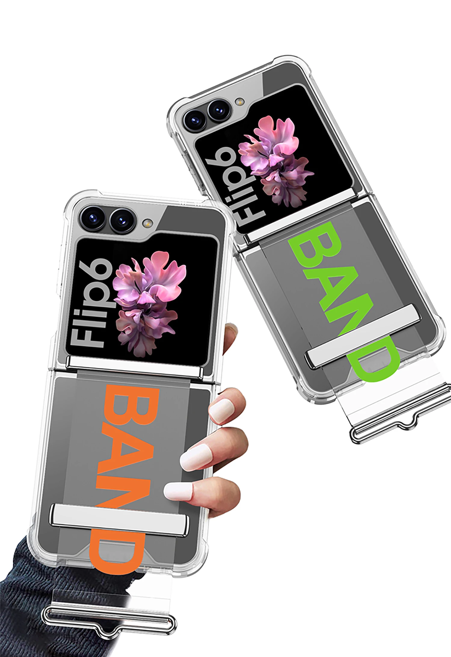 Transparent Shockproof Case for Samsung Galaxy Z Flip 6 - onlinemegasale.com