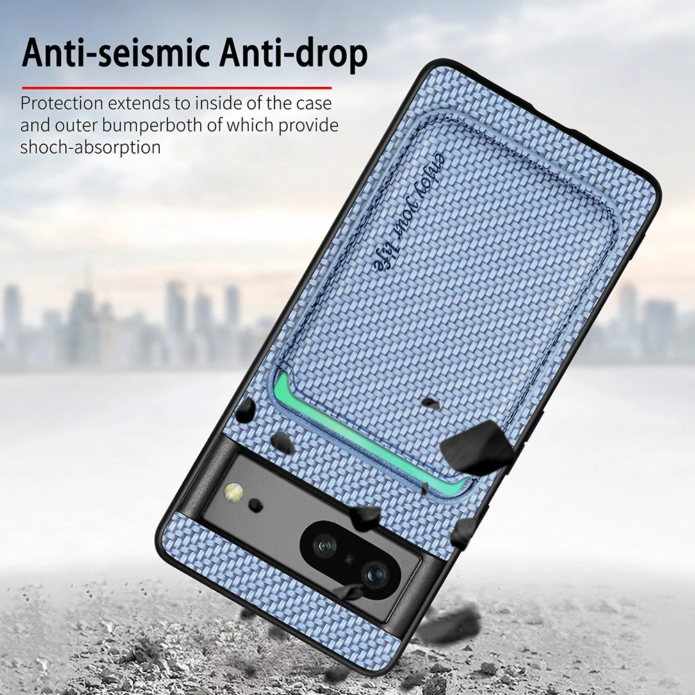 2 in 1 Leather Magnetic Case for Google Pixel 8 Series - onlinemegasale.com