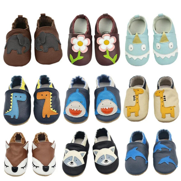 Soft Leather Baby Shoes – Newborn Booties for Boys & Girls | First Walker Moccasins