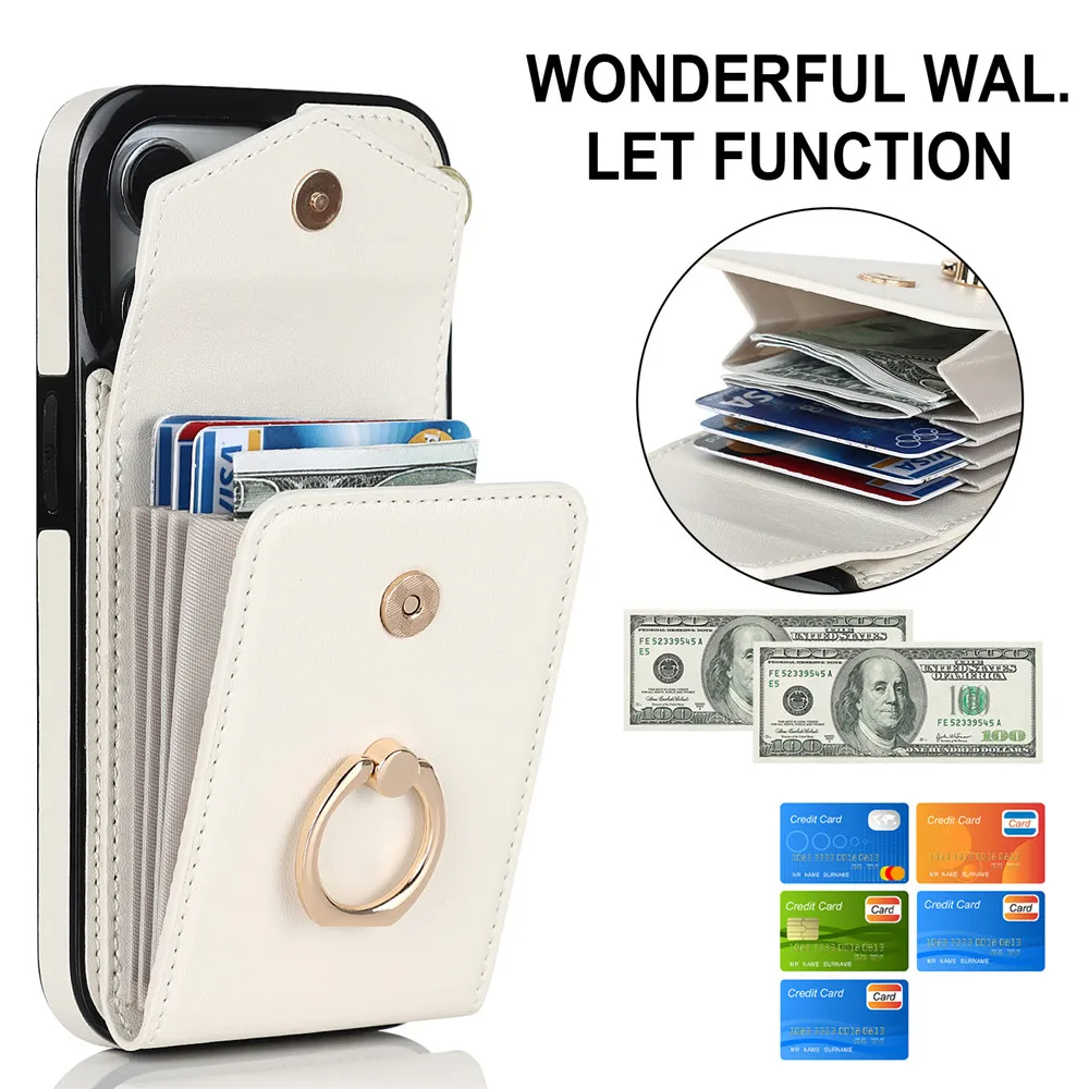 Luxury Leather Wallet Phone Case - onlinemegasale.com