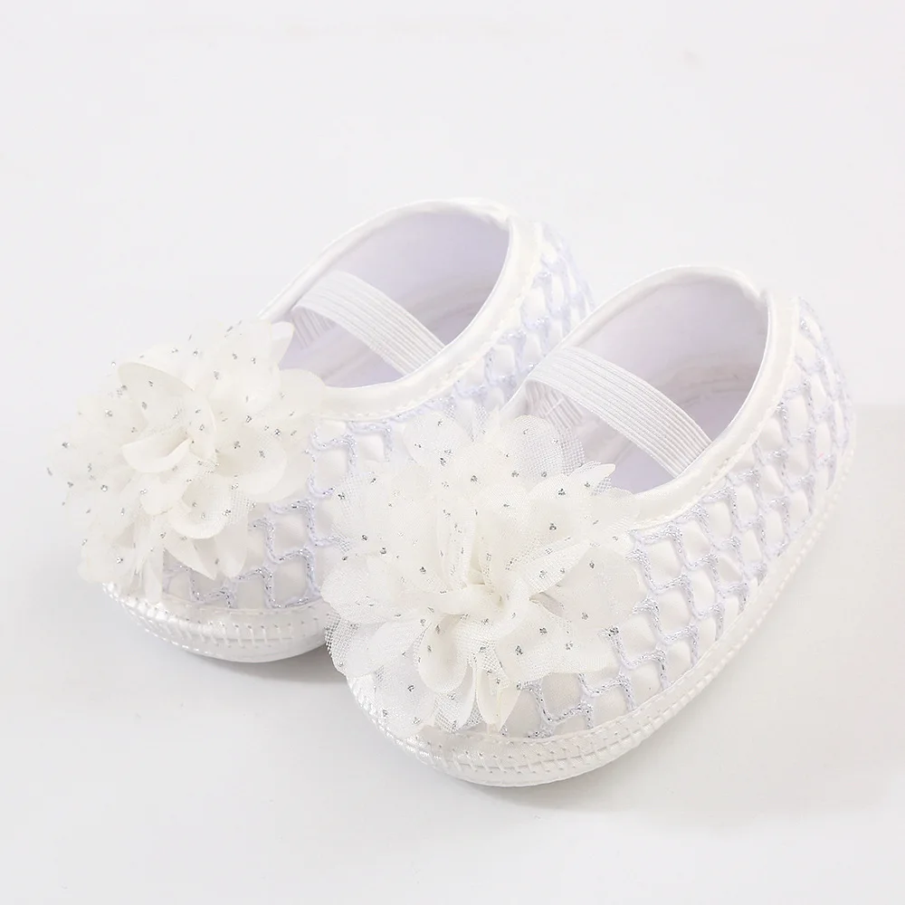 Newborn Infant Baby Girl Summer Kids Shoes Soft Sole Crib Prewalker Toddler Anti-Slip Solid Floral First Walkers - onlinemegasale.com