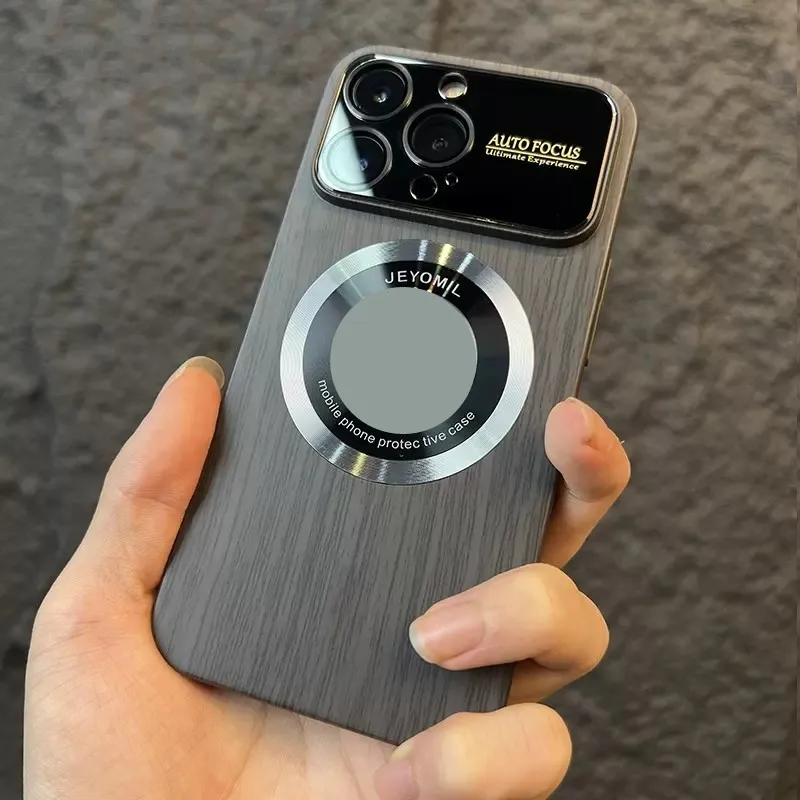 Luxury Wooden Magsafe and Shockproof iPhone Case - onlinemegasale.com