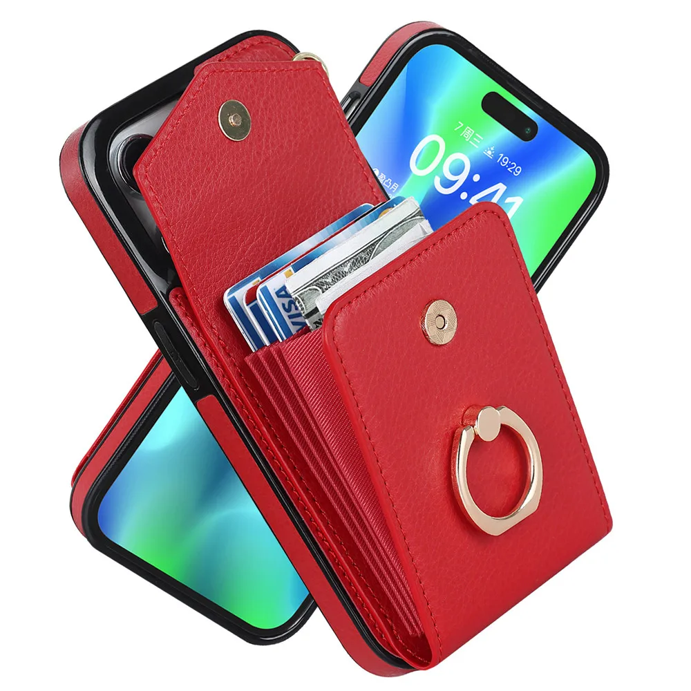 Luxury Leather Wallet Phone Case - onlinemegasale.com