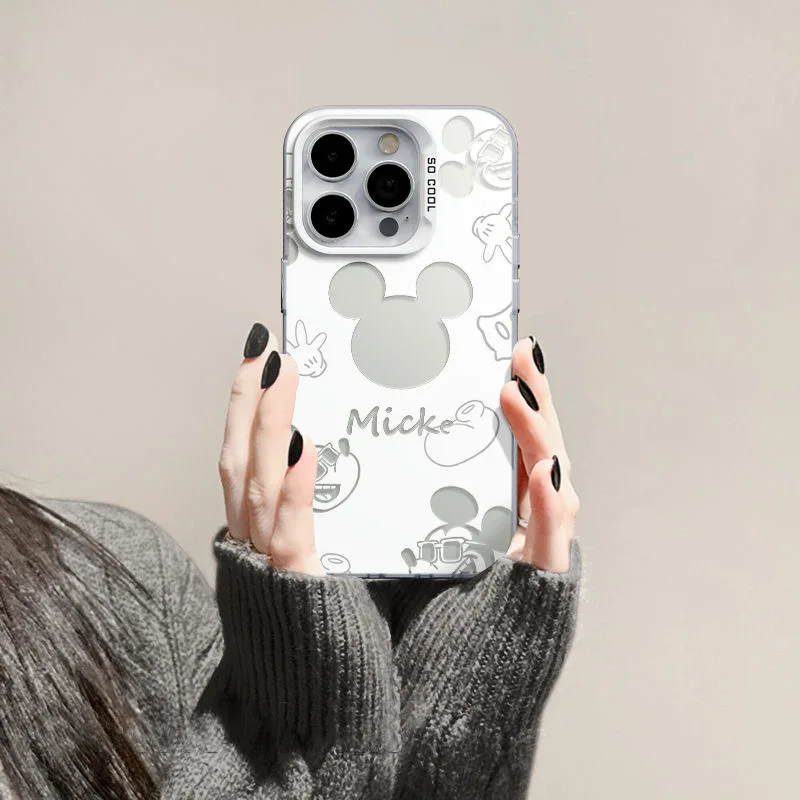 Sweet Pink Minnie Mickey Luxury Case for iPhone - onlinemegasale.com