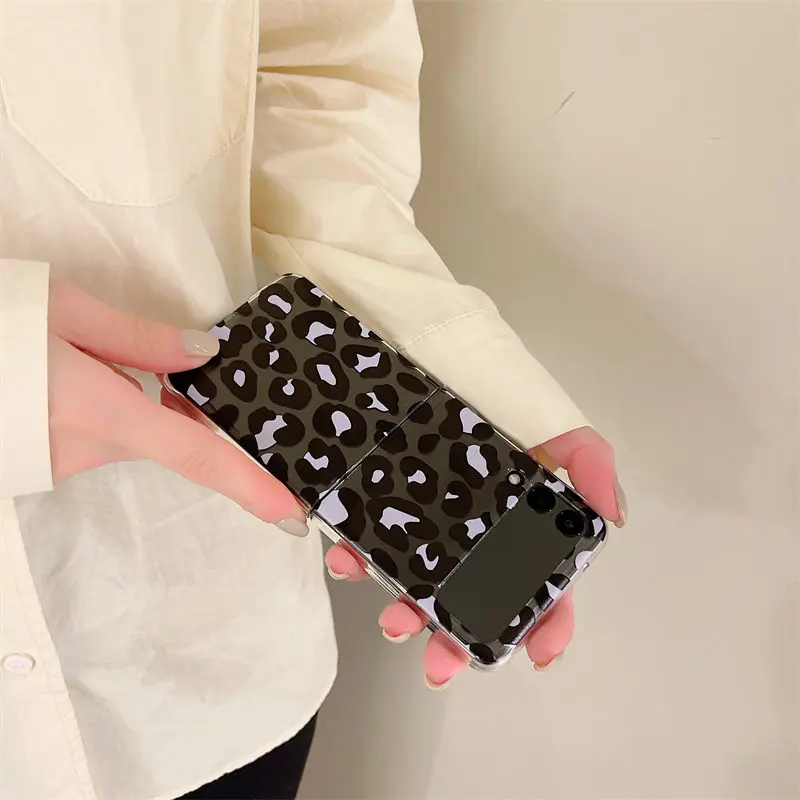 Pink Leopard Luxury Phone Case for Samsung Galaxy Z - onlinemegasale.com