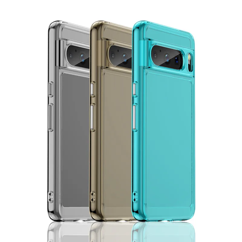 Transparent Shockproof Bumper Case For Google Pixel 8 Series - onlinemegasale.com