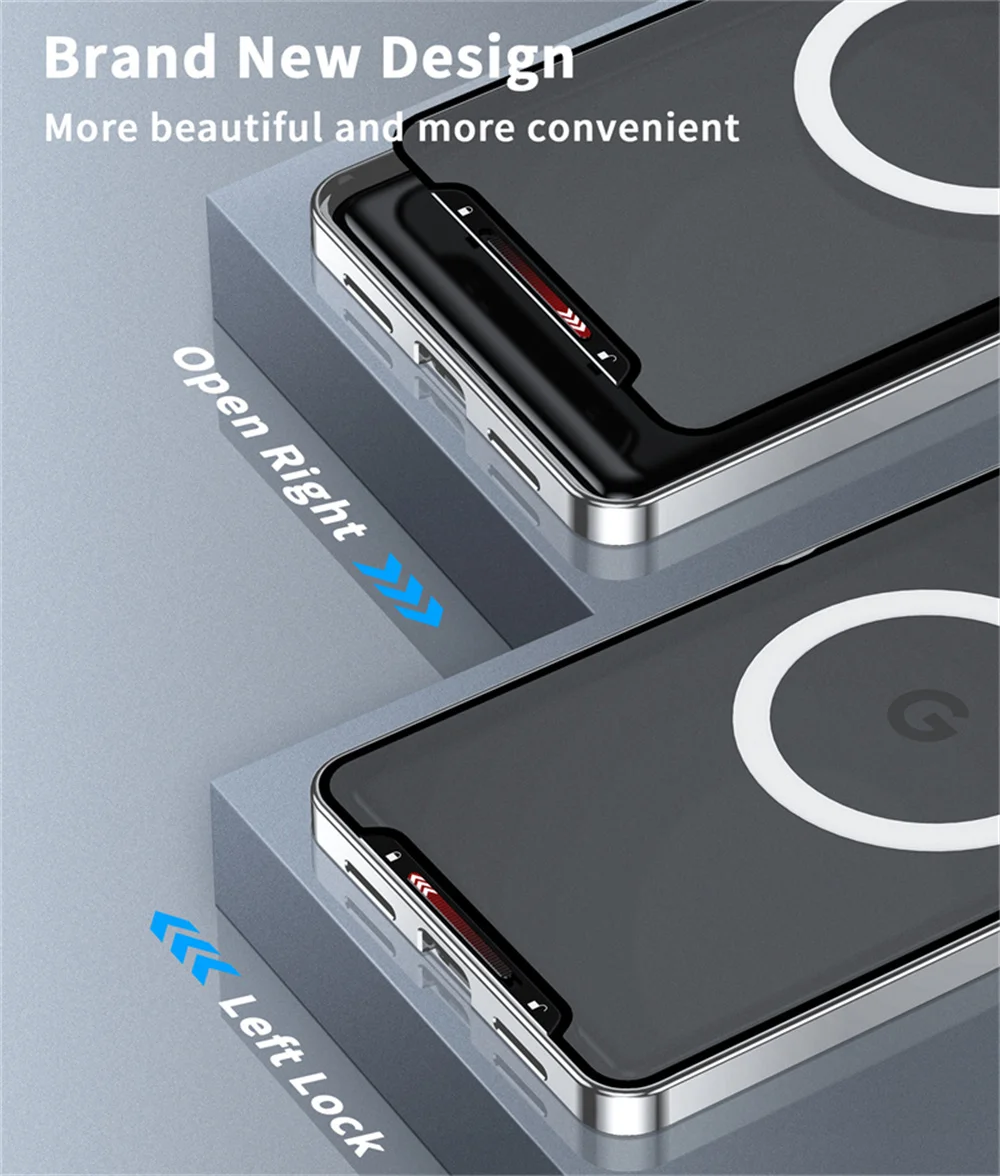 Shockproof MagSafe Metal Armor Case for Google Pixel 7/8 Series - onlinemegasale.com