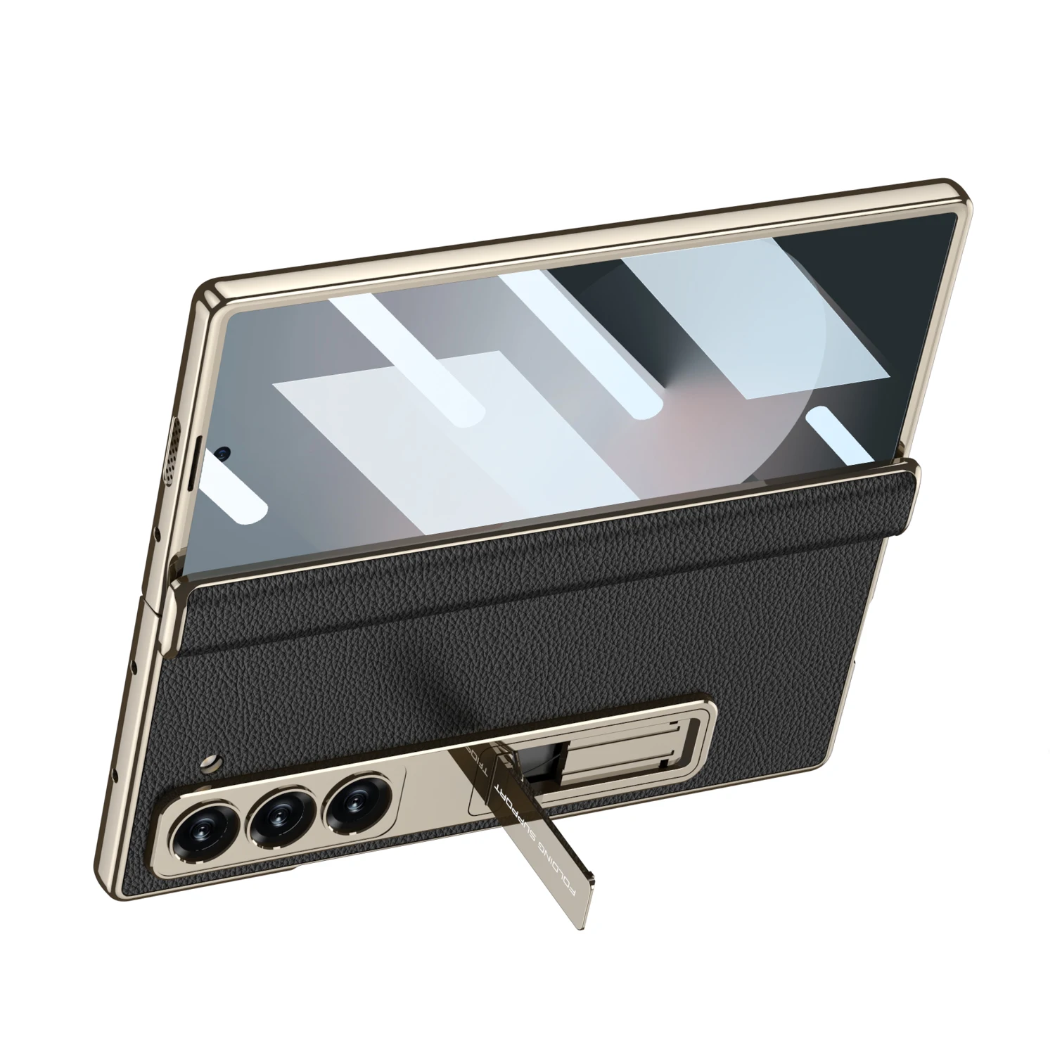 Leather Case with Stand & Magnetic Hinge For Samsung Galaxy Z Fold 6 - onlinemegasale.com