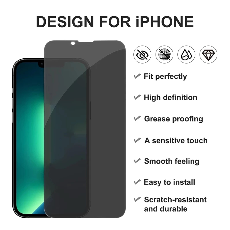 Full Cover Privacy Screen Protector for iPhone - onlinemegasale.com