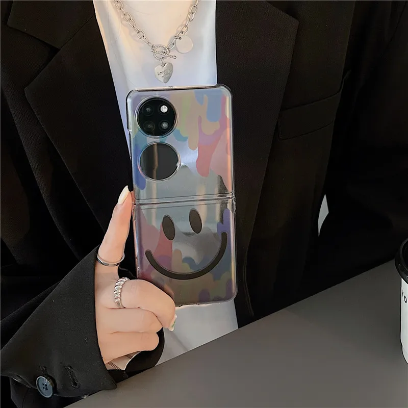 Cute Watercolor Smile Pendant Phone Case For Huawei P50 Pocket - onlinemegasale.com