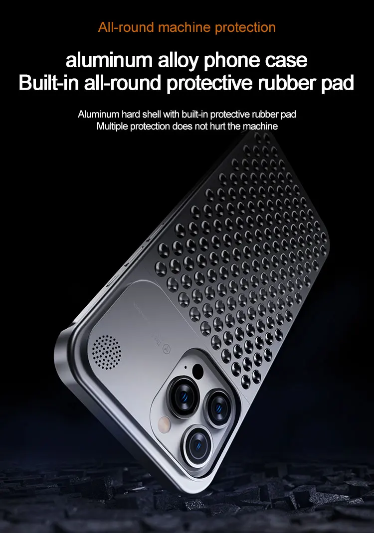Aluminum Alloy Heat Dissipation Phone Case - onlinemegasale.com