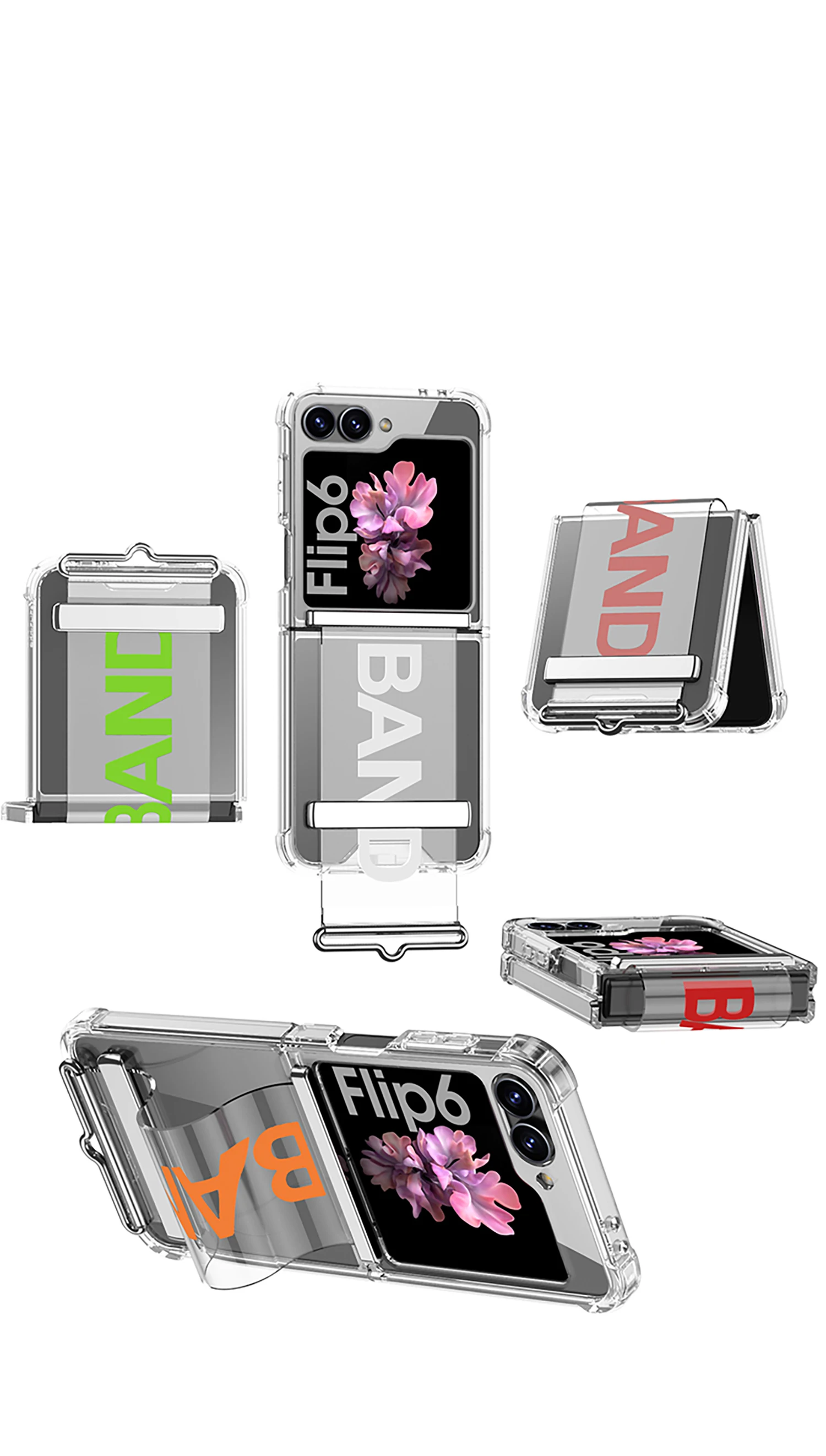 Transparent Shockproof Case for Samsung Galaxy Z Flip 6 - onlinemegasale.com