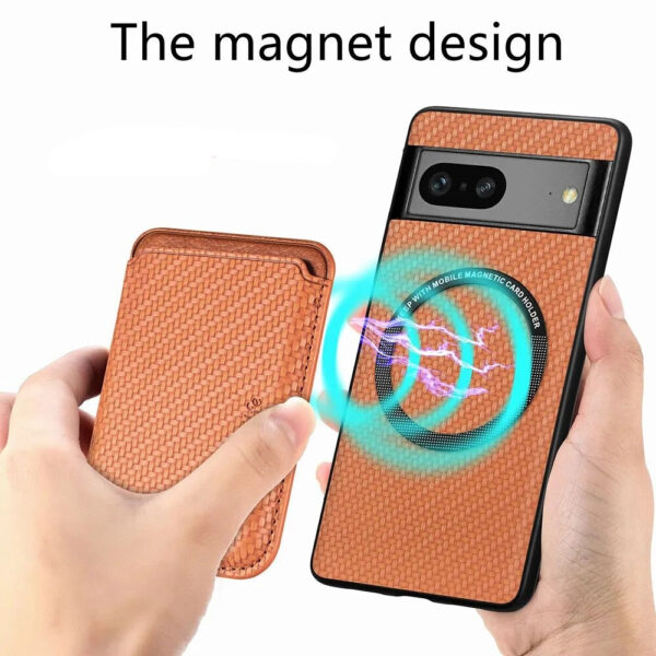 2 in 1 Leather Magnetic Case for Google Pixel 8 Series