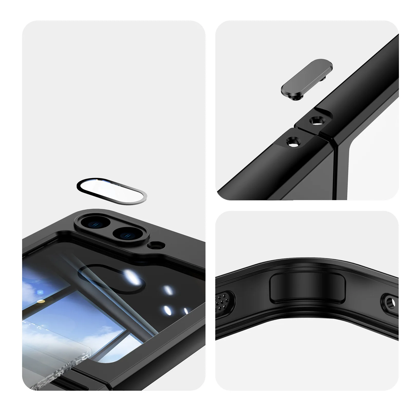 Full Protection Magnetic Case For Samsung Galaxy Z Flip 6 - onlinemegasale.com