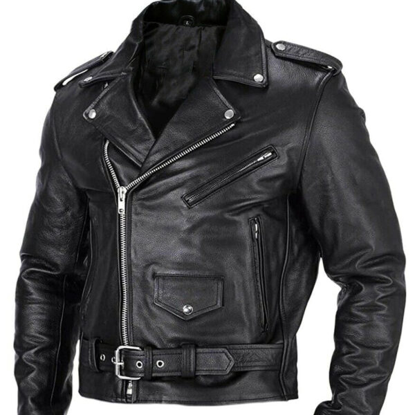 Stylish Stand Collar Casual Motorcycle Jacket for Men
