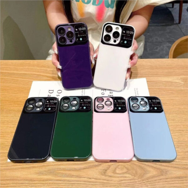 Luxury Gardient Temper Glass Phone Case For iPhone