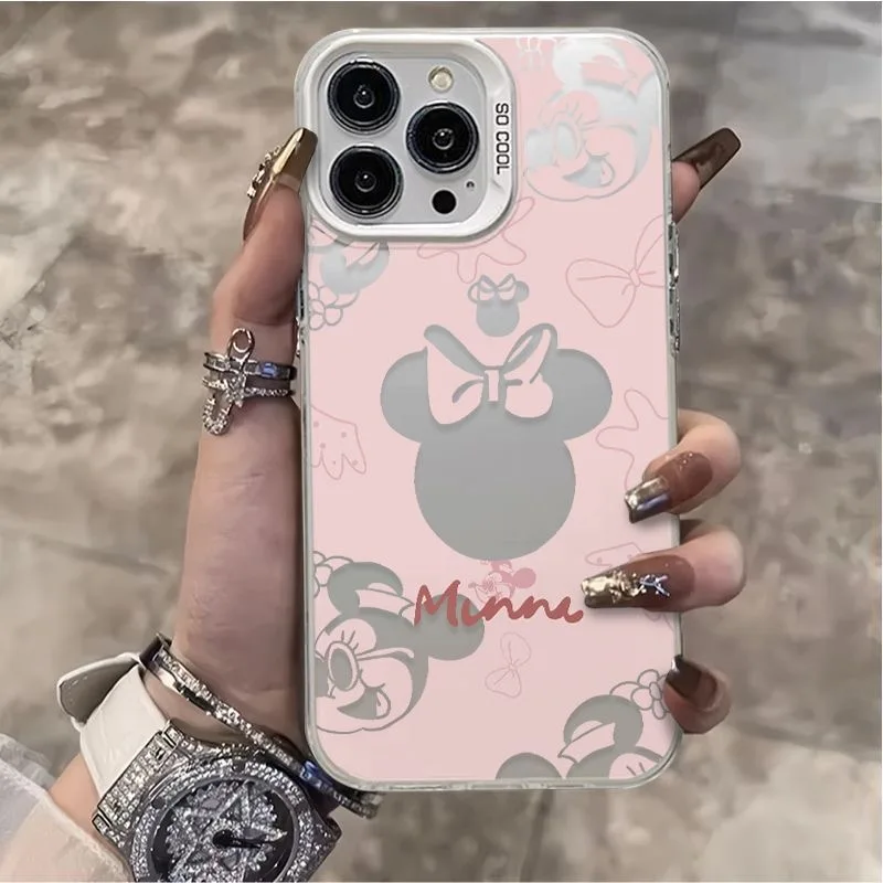 Sweet Pink Minnie Mickey Luxury Case for iPhone - onlinemegasale.com