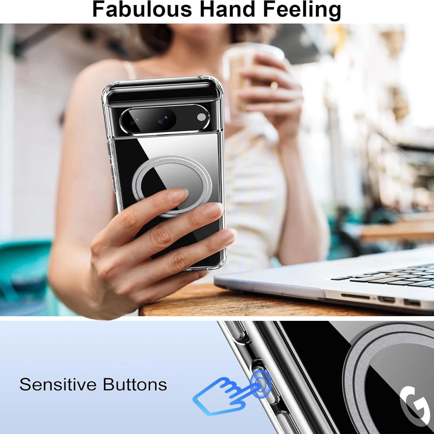 Transparent Magsafe Case For Google Pixel 9 Series - onlinemegasale.com