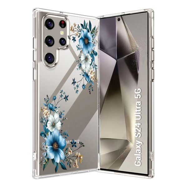 Cute 3D Embossed Flower Design Case+ Solid Case Collection for Samsung Galaxy S25 | S24 | S23/FE/Ultra (Select Model)