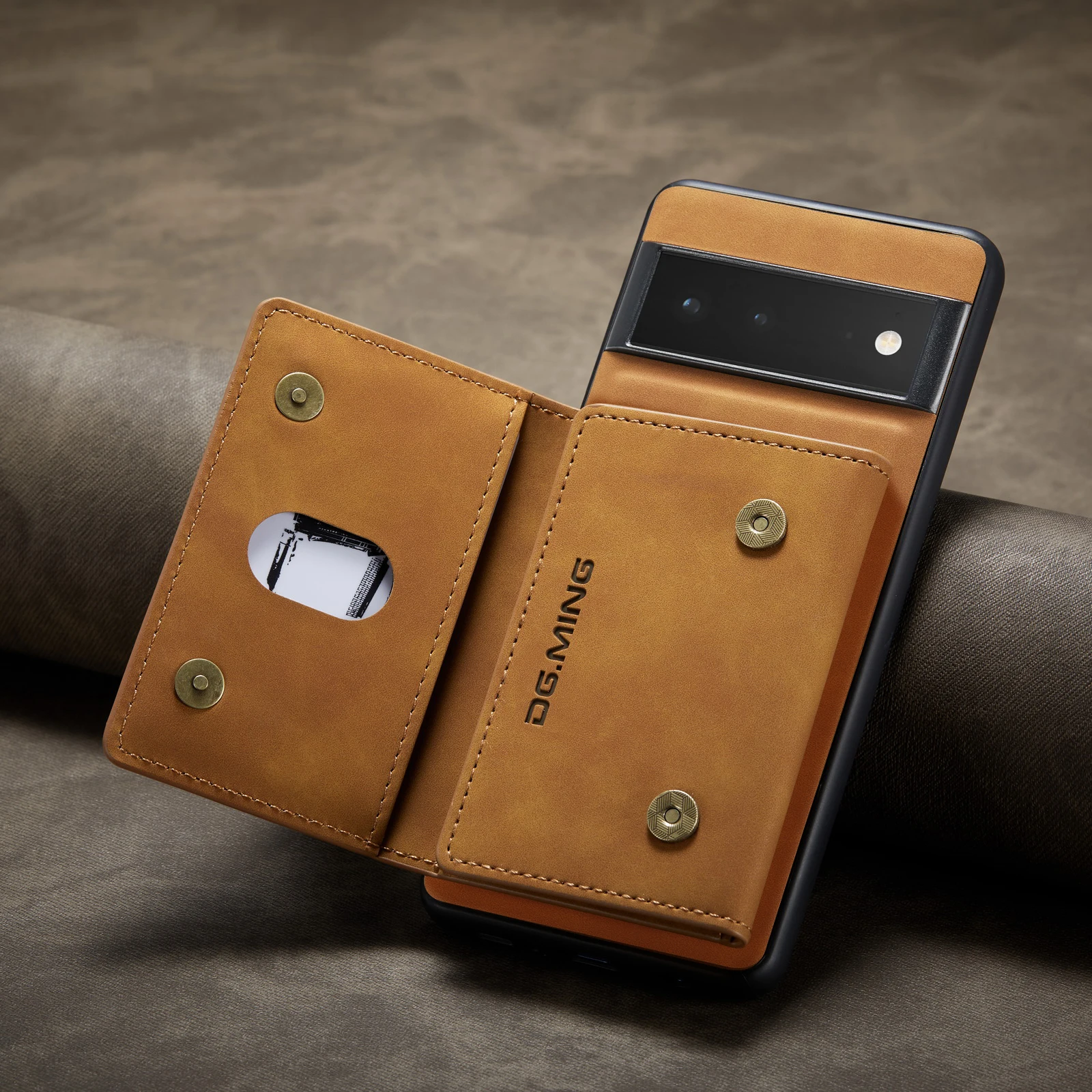 2 in 1 Detachable Leather Wallet Case For Google Pixel Phones - onlinemegasale.com