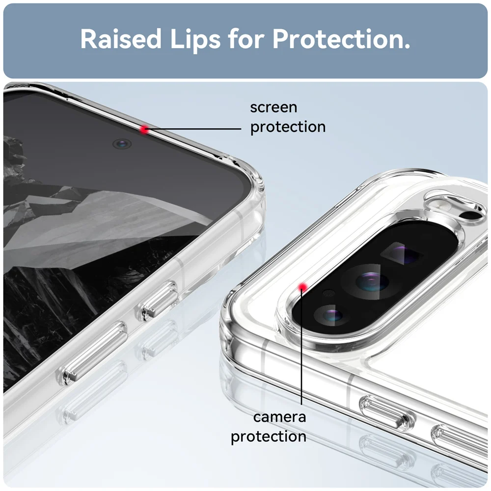 Transparent Shockproof Case for Google Pixel 9 Series - onlinemegasale.com