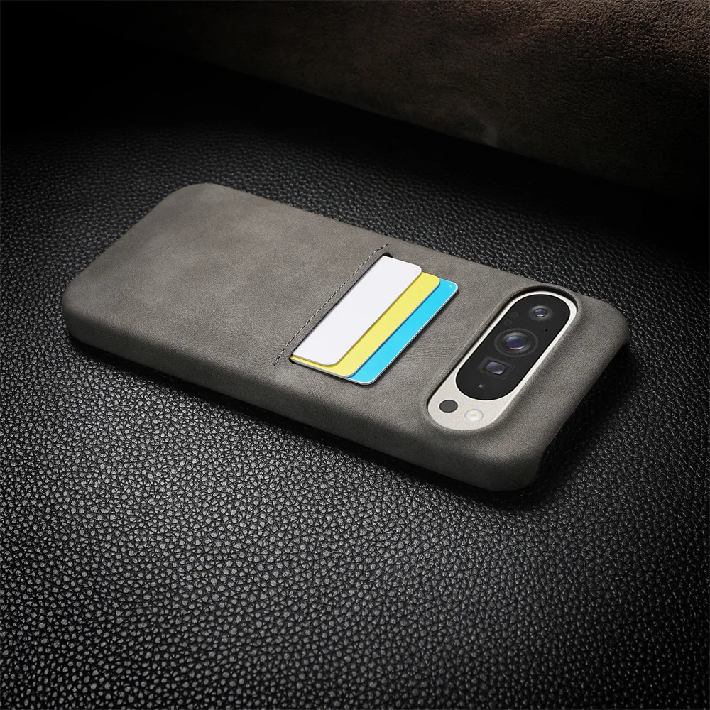 Leather Case with Card Slot For Google Pixel 9 Series - onlinemegasale.com