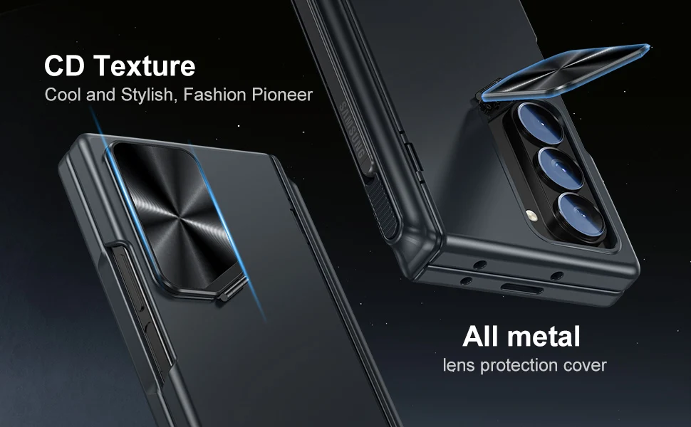 Shockproof Case with Camera Stand Cover & Pen Holder For Samsung Galaxy Z Fold 6 - onlinemegasale.com Shockproof Case with Camera Stand Cover & Pen Holder For Samsung Galaxy Z Fold 6 - onlinemegasale.com