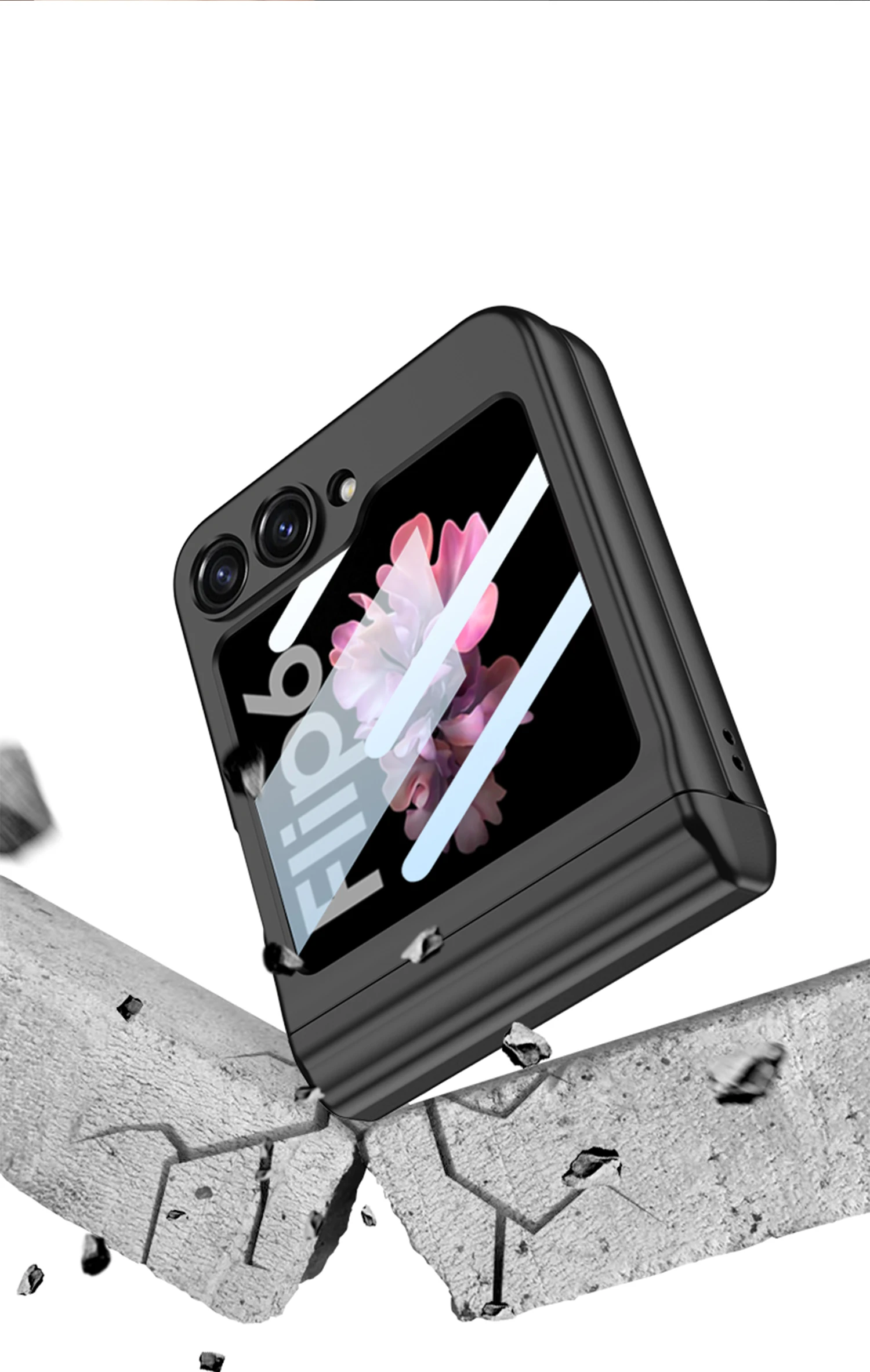 Shockproof Case with Magnetic Hinge Protection & Touch Pen for Samsung Galaxy Z Flip 6 - onlinemegasale.com