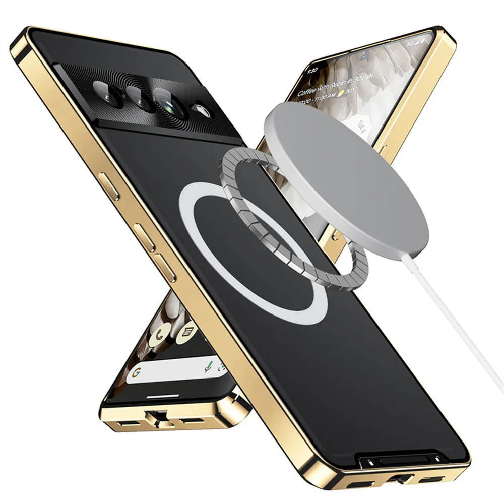 Shockproof MagSafe Metal Armor Case for Google Pixel 7/8 Series - onlinemegasale.com