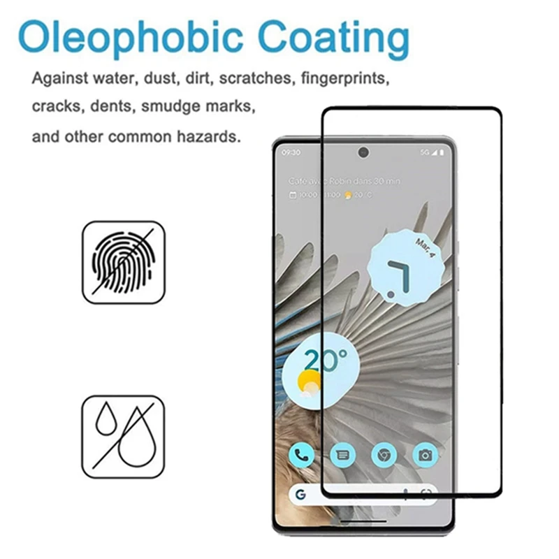Google Pixel 7 Pro 2in1 Full Screen Protector - onlinemegasale.com