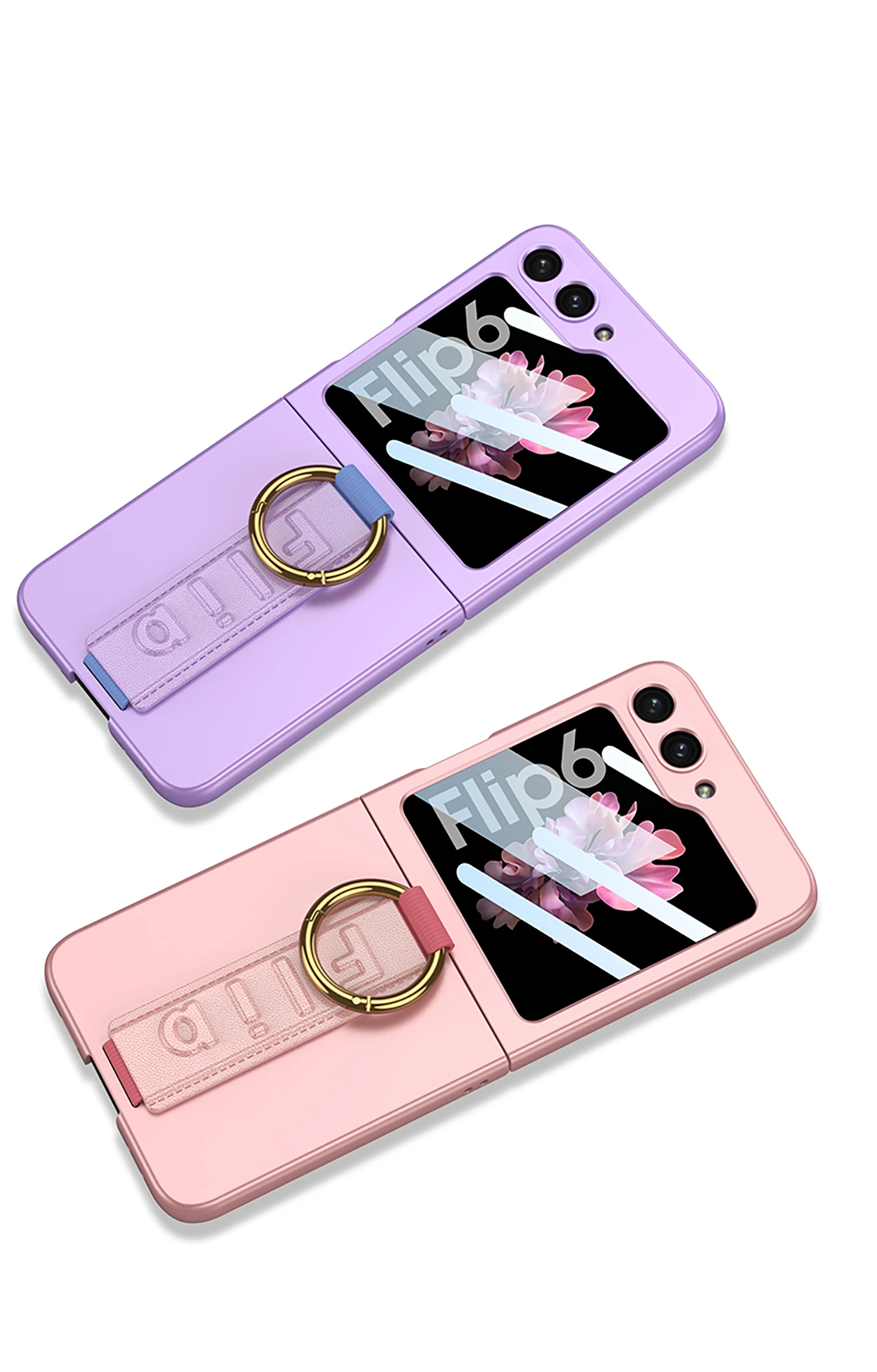 Ultra Thin Case with Strap for Samsung Galaxy Z Flip 6 - onlinemegasale.com