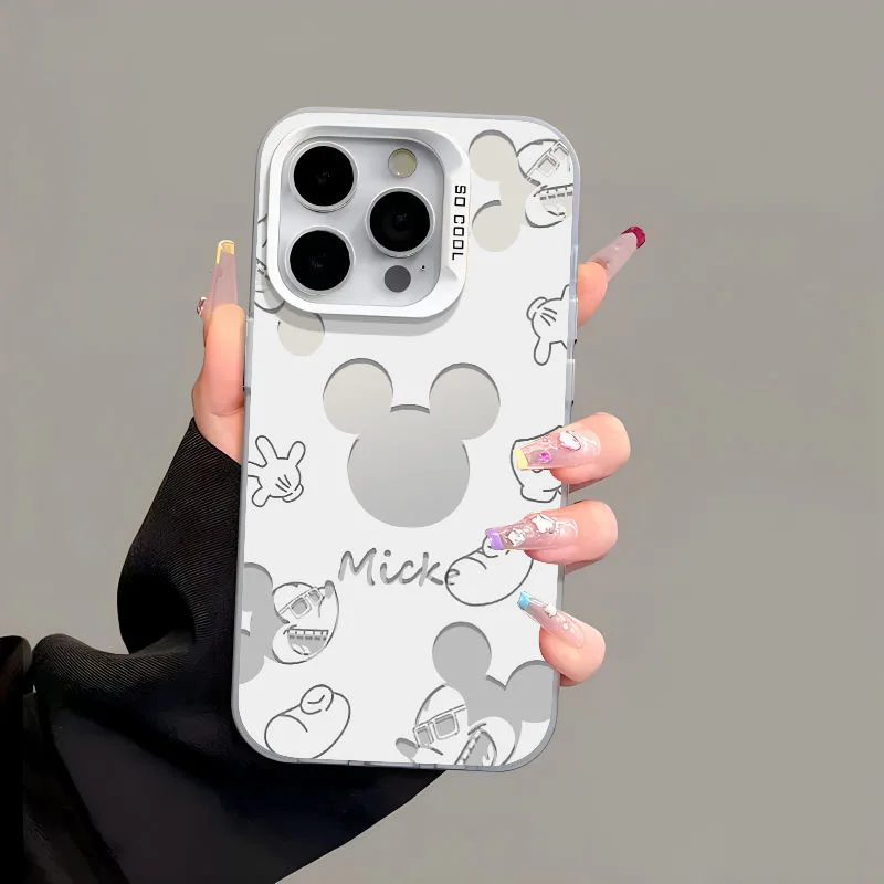 Sweet Pink Minnie Mickey Luxury Case for iPhone - onlinemegasale.com