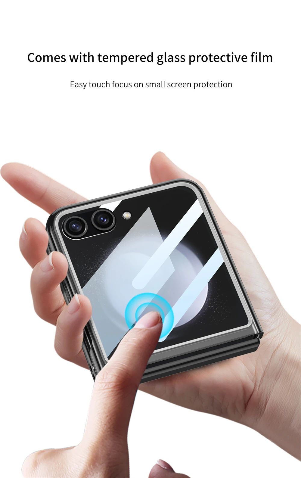 Slim Transparent Case For Samsung Galaxy Z Flip 5 5G - onlinemegasale.com