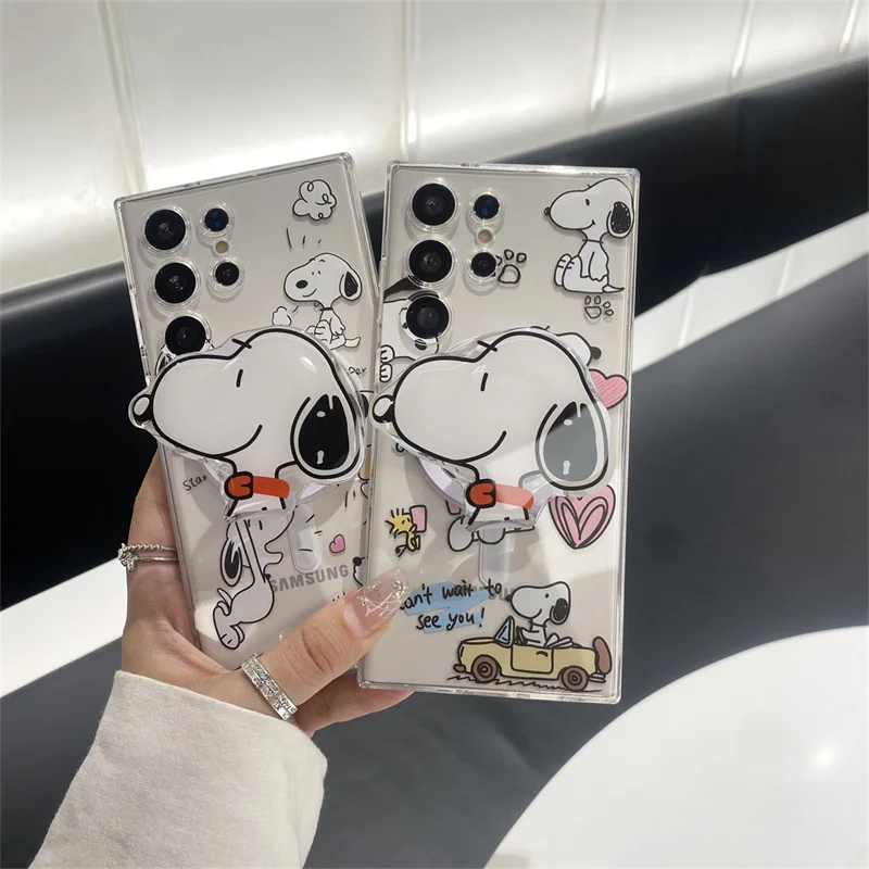 Cute Snoopy Charlie Brown Peanuts Case For Samsung Galaxy S Series - onlinemegasale.com