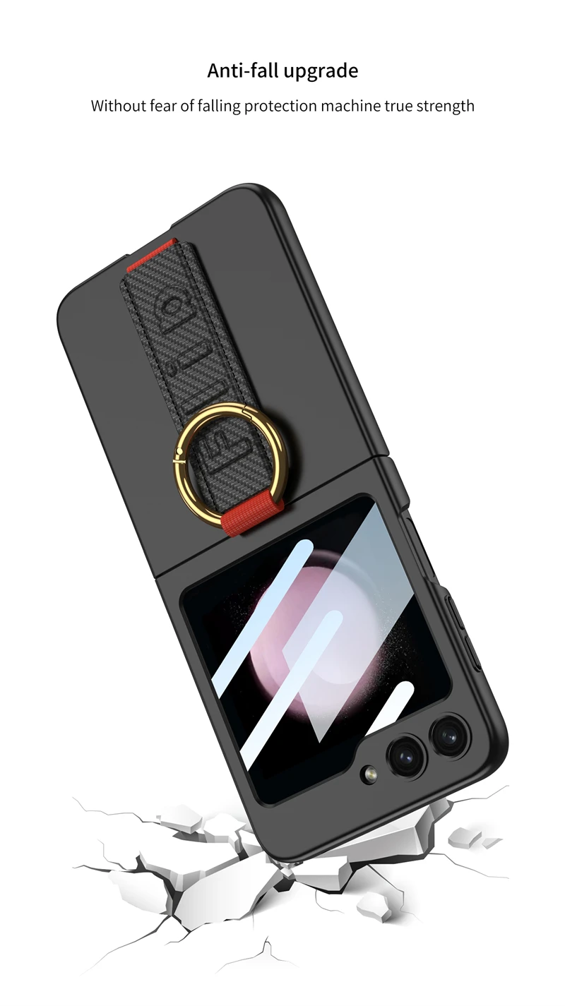 Shockproof Case with Wristband For Samsung Galaxy Z Flip 5 - onlinemegasale.com Shockproof Case with Wristband For Samsung Galaxy Z Flip 5 - onlinemegasale.com
