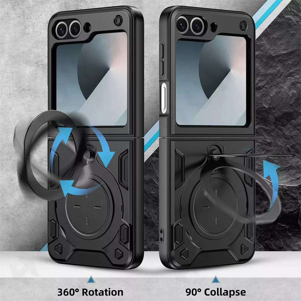 Shockproof Magnetic Case For Samsung Galaxy Z Flip 6 - onlinemegasale.com Shockproof Magnetic Case For Samsung Galaxy Z Flip 6 - onlinemegasale.com