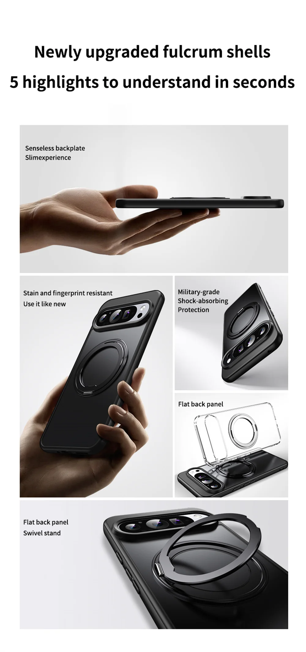 Shockproof Case with Magnetic Rotating Stand For Google Pixel 9 Series - onlinemegasale.com Shockproof Case with Magnetic Rotating Stand For Google Pixel 9 Series - onlinemegasale.com